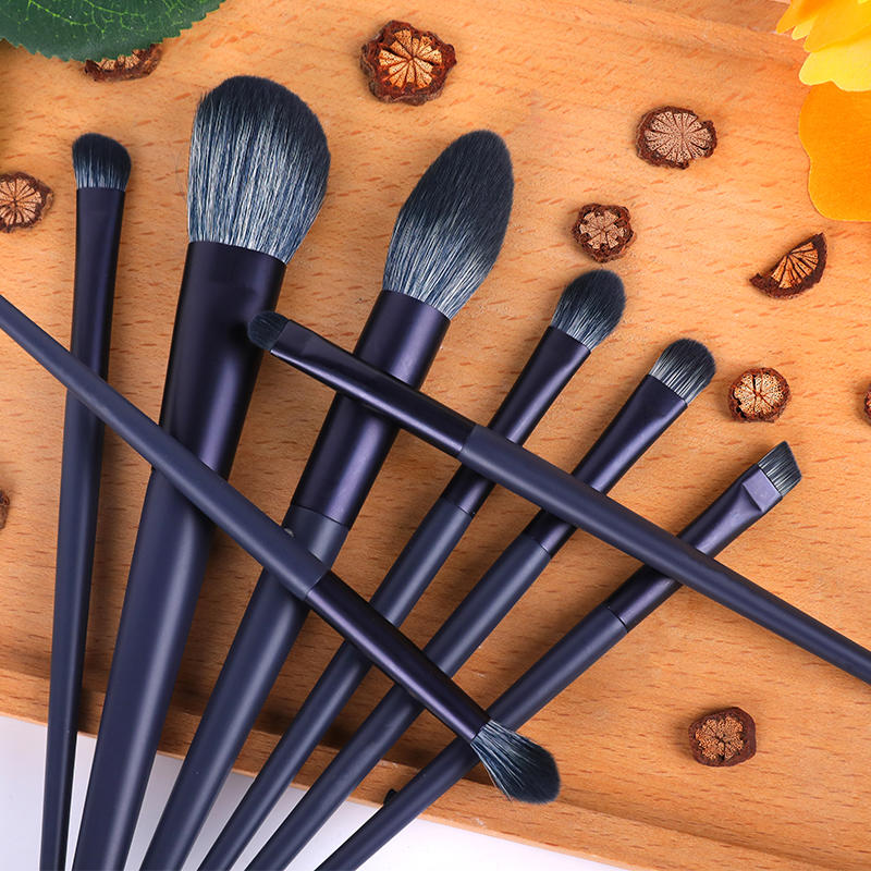 The 10pcs Blue Exquisite Present Makeup Brushes Set