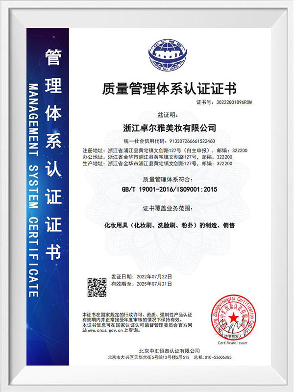  ISO9001 20220721 Chinese version
