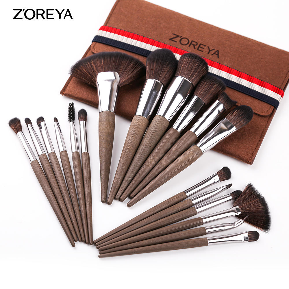ZZ182 18PCS Coffe Ground Handle Brush Set