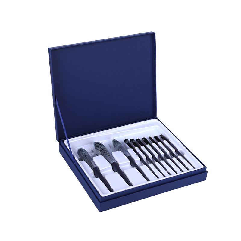 The 10pcs Blue Exquisite Present Makeup Brushes Set